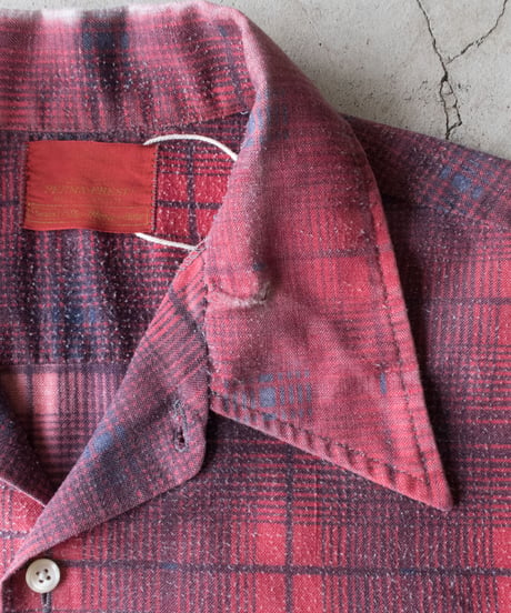 60-70's Sears Printed Flannel Shirts Boro M