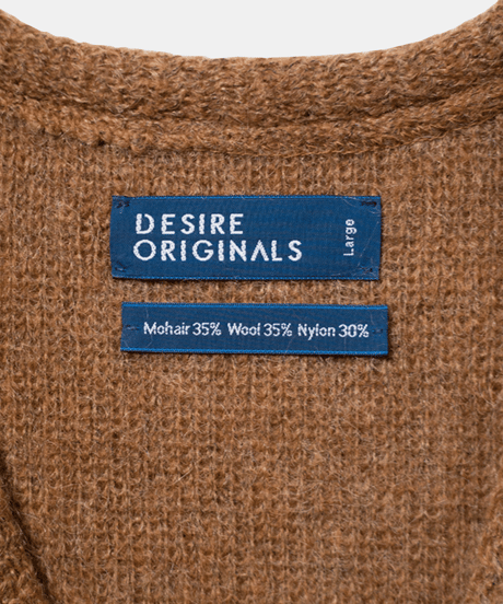 DESIRE ORIGINALS Mohair Cardigan "Mocha"