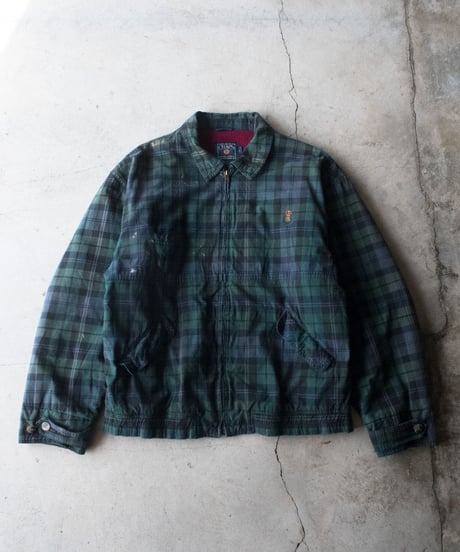 80's CHAPS Tartan Check Swing Top L