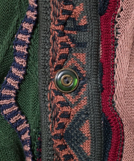 00's COOGI 3D Cotton Cardigan XL