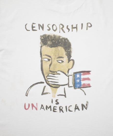 '90 MTV Rock the Vote "Censorship is Unamerican" XL