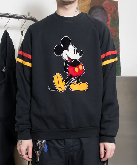 90's Walt Disney Production "Mickey Mouse" Crewneck Sweatshirts L