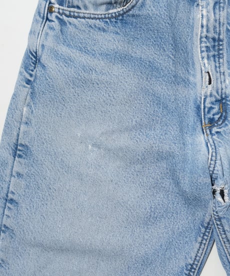 90's Carhartt Crashed Fleece Liner Denim Pants 34×34