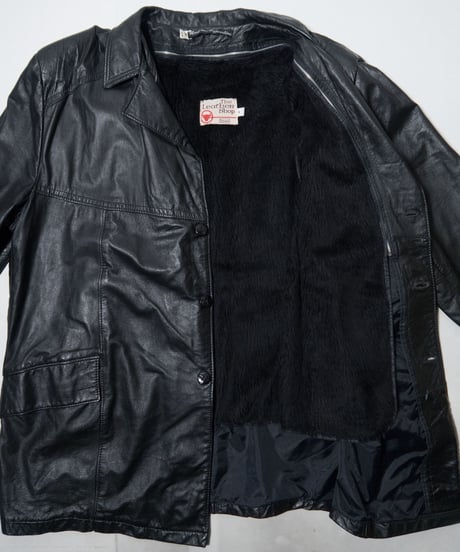 80's Sears The Leather Shop Leather Coat 54