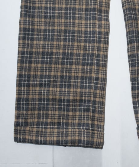 70's Majer Slacks Pure Wool Check Slacks 34×32?