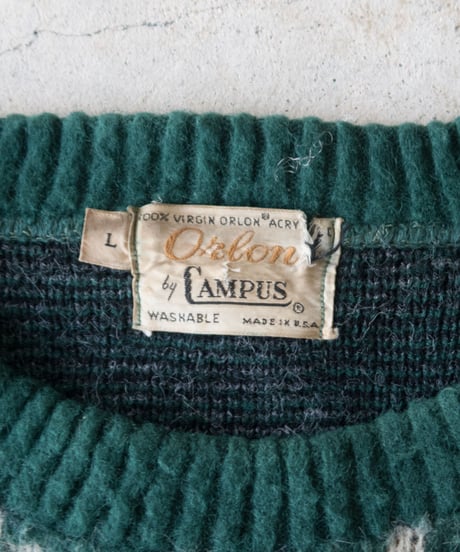 70's Orlon by Campus Acrylic Knit L