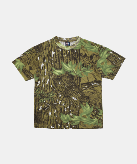 90's Stussy Realtree Patterned S/S T-shirts L