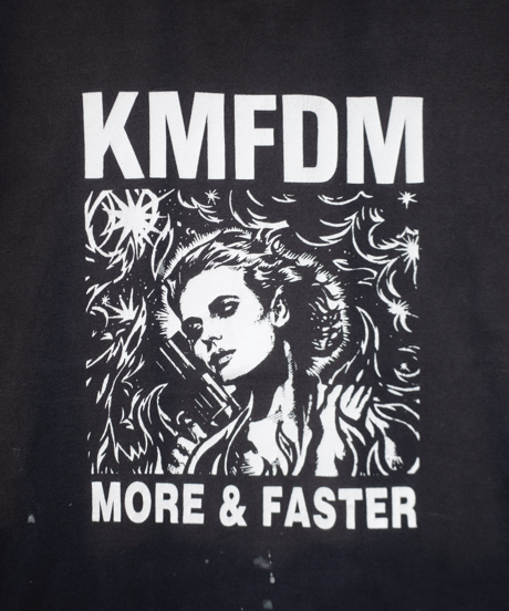 90's KMFDM "Rip the System" S/S Fading T-shirts L