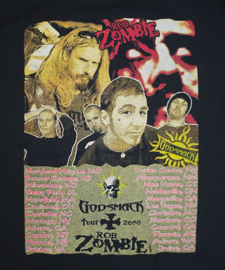 Godsmack & Rob Zombie "Summer Tour 2006" S/S T-shirts XL