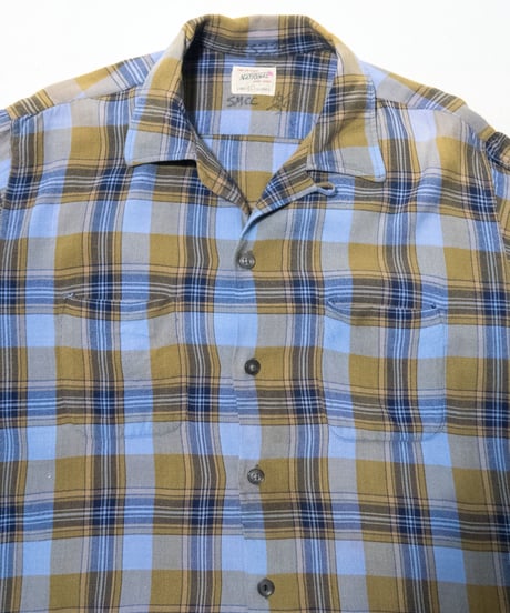 50-60's National Check OC Shirts L