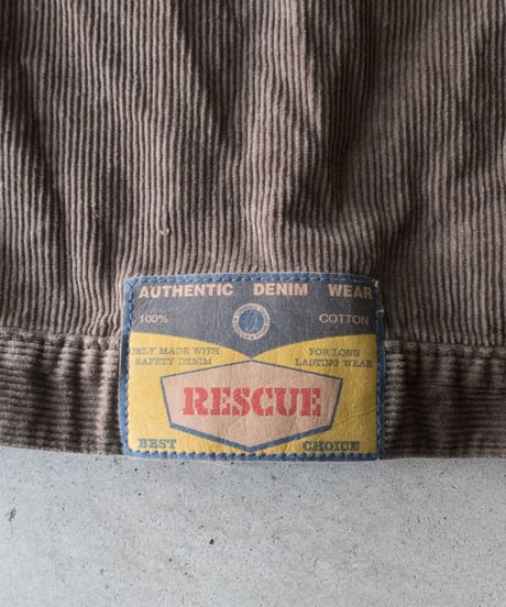 90's RESCUE Corduroy Trucker Jacket