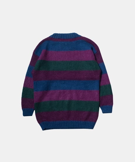 Christopher & Banks Mockneck Striped Mohair Sweater L