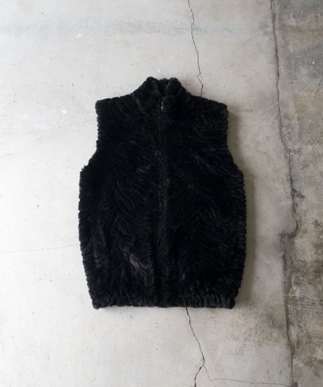 90's Duffel Faux Fur Vest S