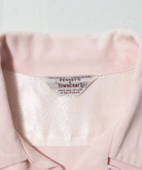 50's Towncraft Rayon Open Collar Shirts L