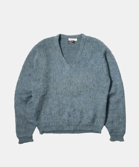 50-60's Mohair V-Neck Sweater L