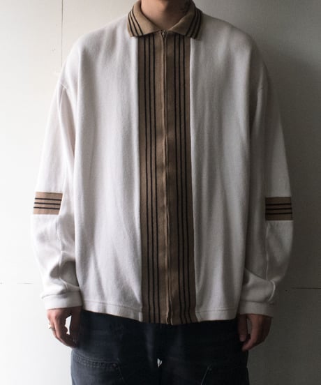 90's BC Ethic Zip Up Knit L