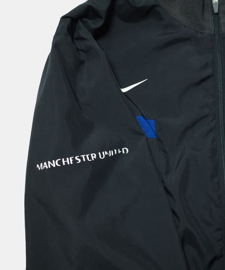 2000's NIKE Manchester United Logo Embroidered Zip-up Jacket L