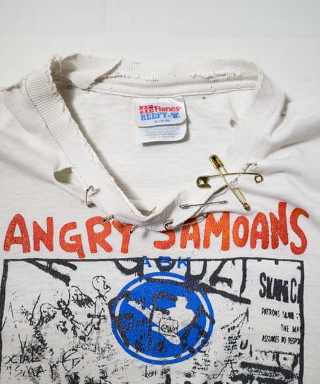 90's Angry Samoans S/S Boro Customized T-shirts XL
