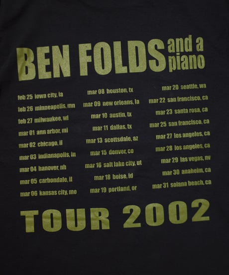 2001's Ben Folds and a Piano L/S T-shirts "Rockin' The Suburbs" L