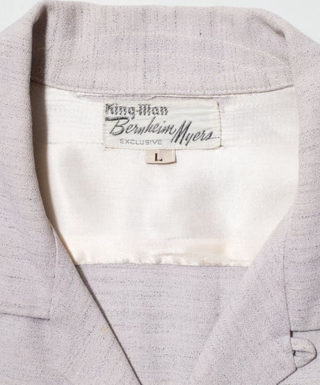 60's Bernheim Myers O/C Rayon Shirts L