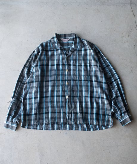 60-70's Harley Check OC Shirts L