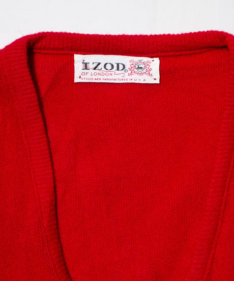 60-70's IZOD Lacoste Acrylic V-neck Sweater L