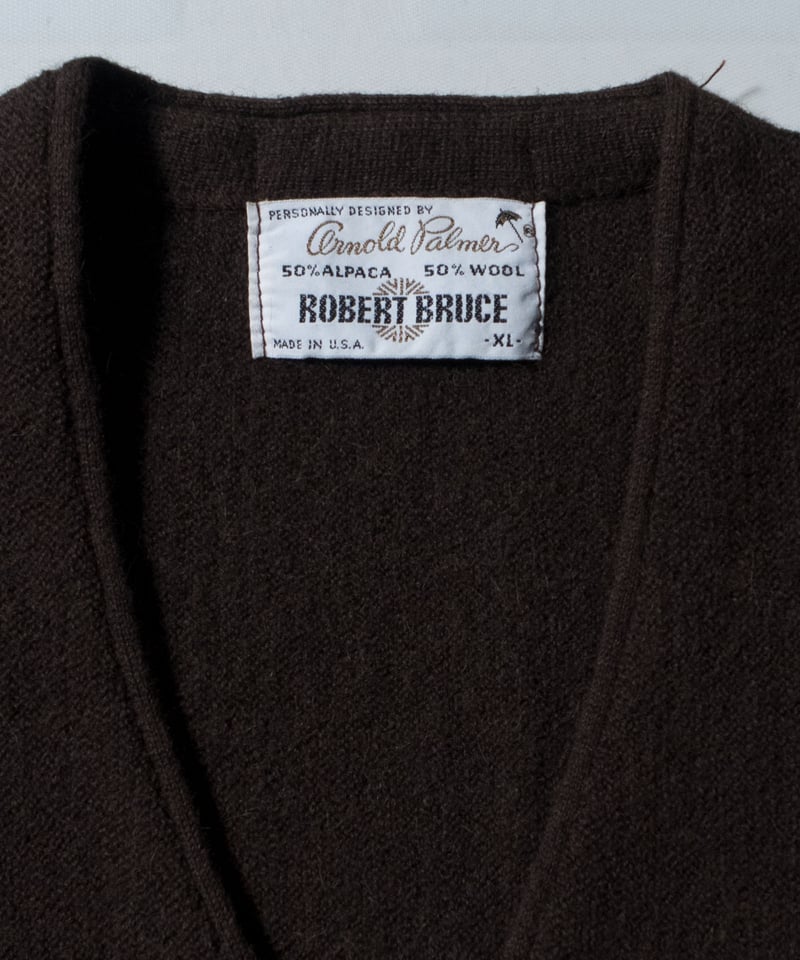 Robert Bruce Arnold Palmer カーディガン ブラック Robert Bruce Arnold Palmer Cardigan, Black Cardigan