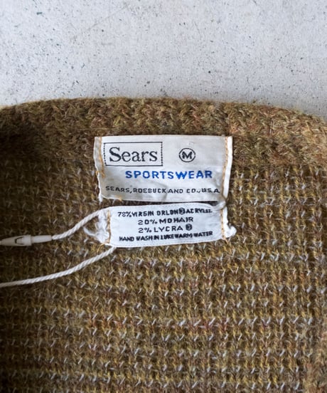 60's Sears Mohair Cardigan M