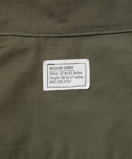 70's U.S. ARMY Jungle Fatigue Jacket "4th" M-S