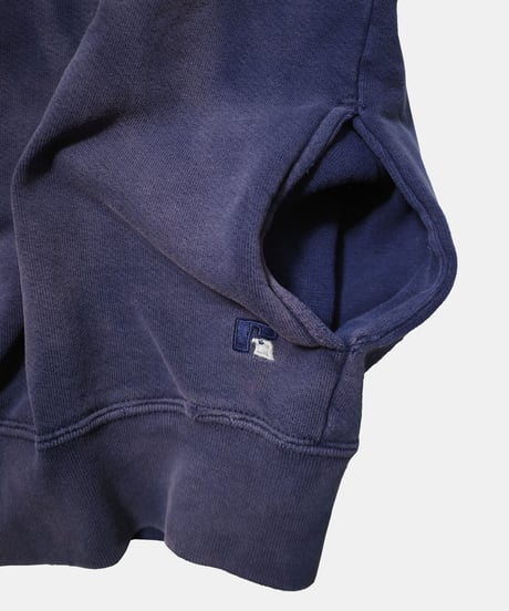 80-90's Russell Sun Faded Half Zip Pullover XL