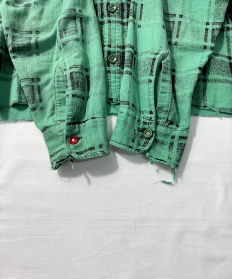 50's-60's Unknown Print Flannel