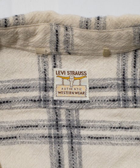 Italy Made Levi's Jacquard Check Shirts XL