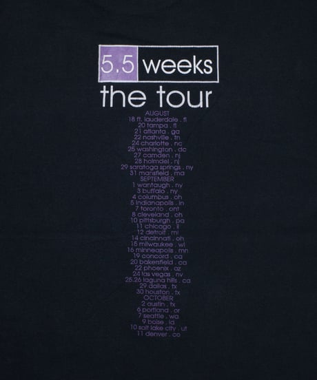 90's Tori Amos "5.5 Weeks the Tour" XL
