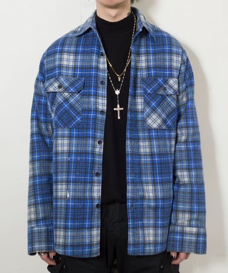 90's Fieldmaster Quilting Nel Check Shirts M
