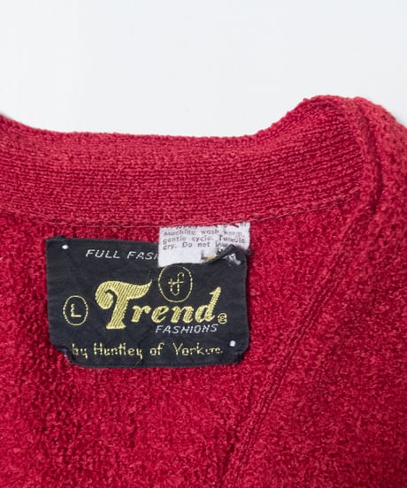 50-60's Huntley of York Pile Cardigan L