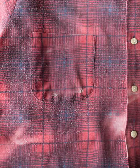 60-70's Sears Printed Flannel Shirts Boro M