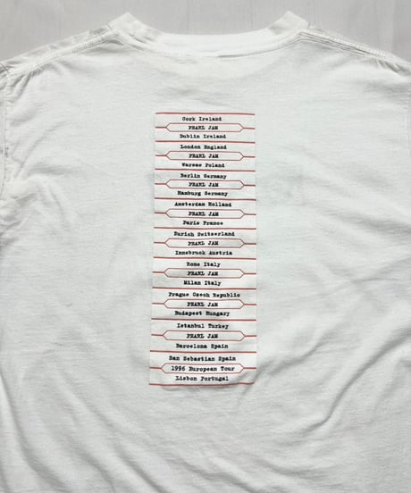 '96 PEARL JAM "No Code European Tour"