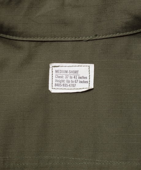 70's U.S. ARMY Jungle Fatigue Jacket "4th" M-S