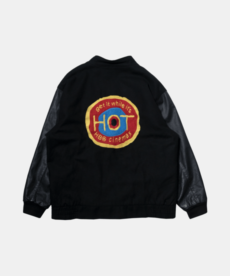 90's HBO Cinemax "Get it While it's Hot" Varsity Type Wool Jacket L