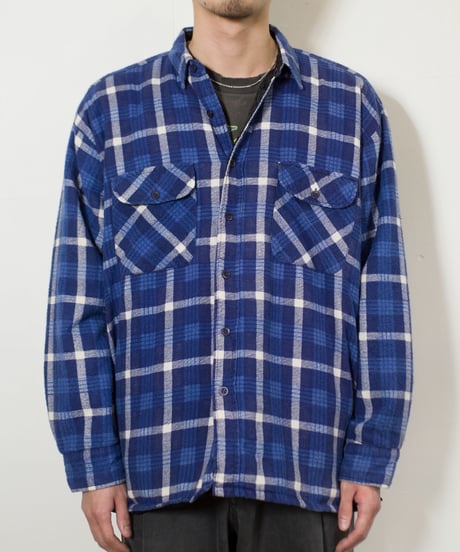 90-2000's McGregor Quilting Nel Check Shirts L