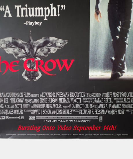 90's The Crow Brandon Lee Poster 65×101