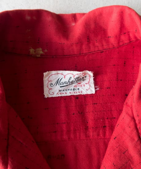 50's Manhattan "KASURI" Check Shirts M