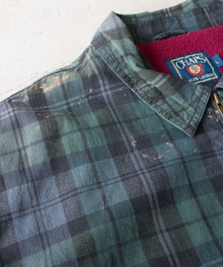 80's CHAPS Tartan Check Swing Top L