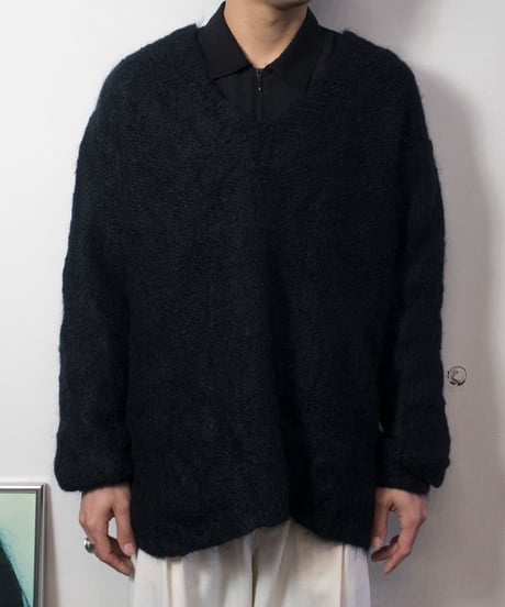 90-2000's Unknown Mohair V-neck Knit