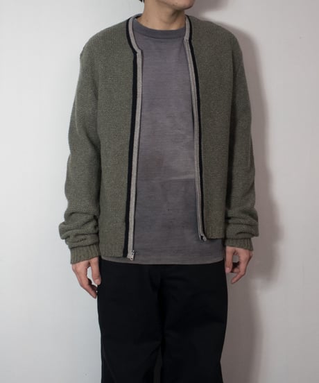 60's Brian MacNeil Wool Zip Up Cardigan L