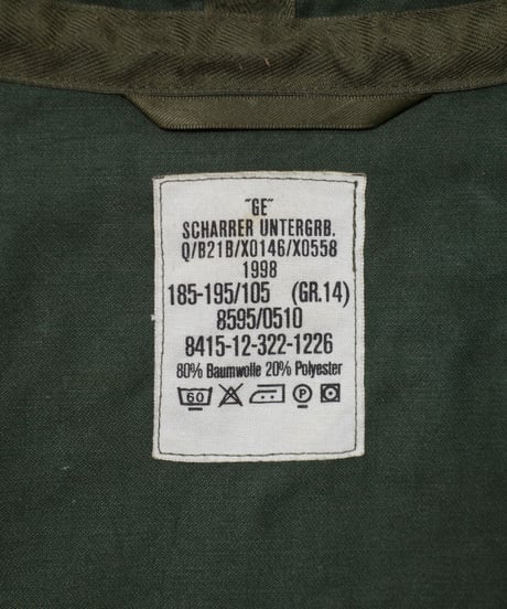 98's German ARMY Flecktarn Camouflage Field Parka