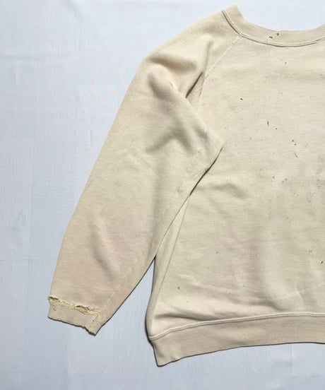 60's~ Distressed Raglan Sleeve Sweat