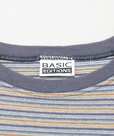 90's~ Basic Editions Narrow-striped T-Shirts