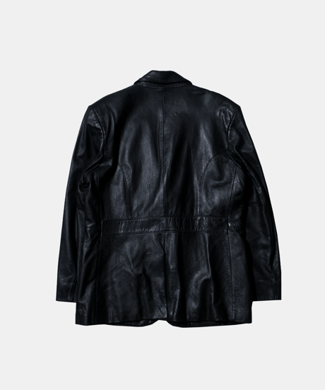 The Leather Factory Genuine Leather Tailored Jacket 44