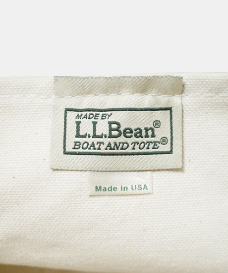 80-90's L.L. Bean Canvas Tote Bag "B"